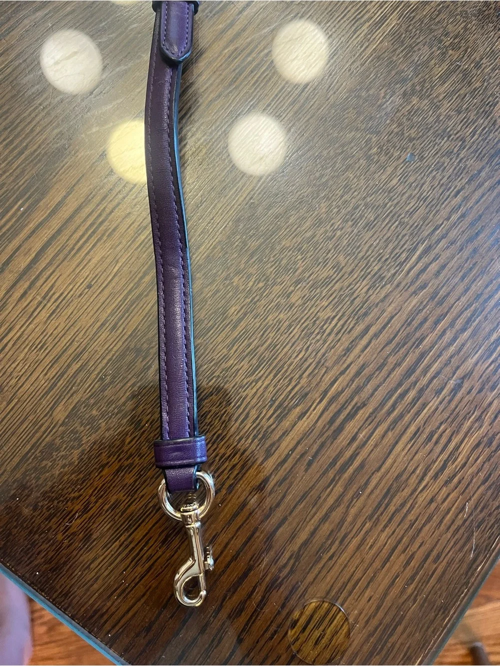 COACH Leather Crossbody/Shoulder Purse Strap in Plum